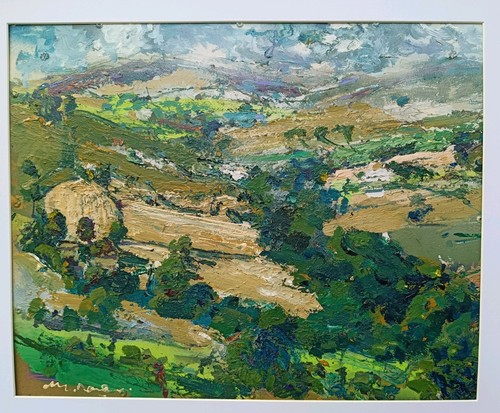 Swaledale oil painting panel - swaledale,oil, painting/panel