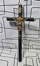 Vintage Bronze and Wooden Crucifix