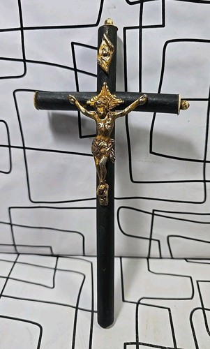 Vintage bronze and wooden - and,