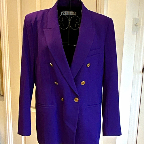 Zara women purple long - purple,