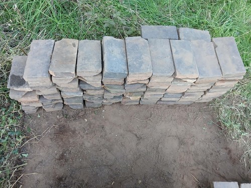 Reclaimed blue pavers - reclaimed,