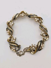 Vintage Coro Enamel Gold Tone