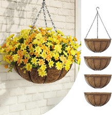 4 Pack 12 Inch Hanging Basket