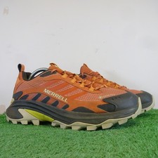 Merrell Boots Size 9 Men's Orange Mesh Vibram Moab Speed Gore Tex Hiking Shoes
