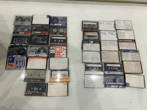 Blank cassette tapes half - cassette,