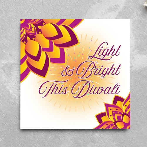 Happy diwali greeting card - diwali,