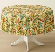 Ralph lauren Paisley Print 70" Round Tablecloth Factory over stock