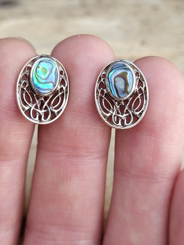 Sterling silver paua shell - silver,,