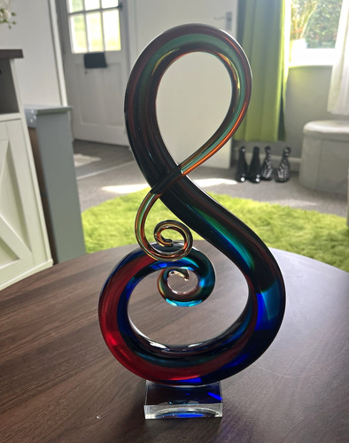 Multicolour abstract swirl art - multicolour,