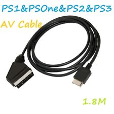 Scart AV Audio TV Cable Lead for use with Playstation Consoles PS1 PS2 PS3
