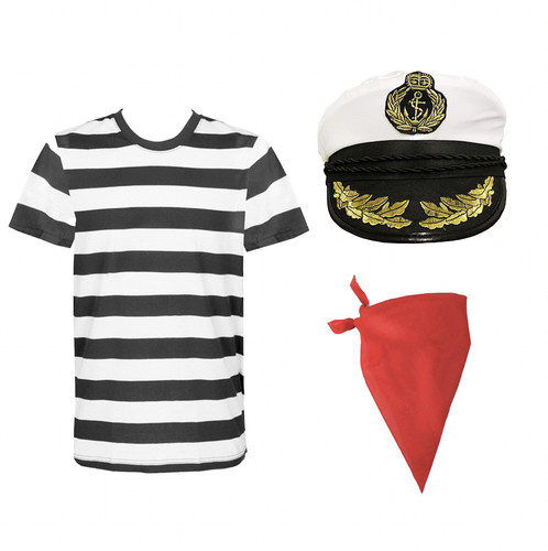 Sailor costume set striped - sailor,