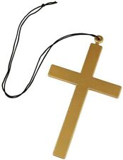 Nun Monks Cross Priest Vicar Necklace Fancy Dress Costume Outfit Accessory
