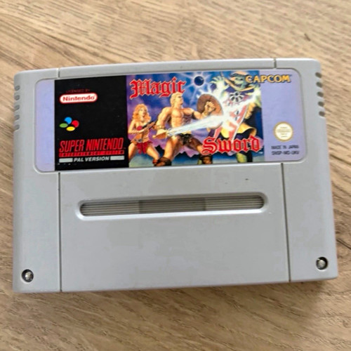 Magic sword nintendo snes game - snes,