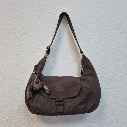 Kipling brown nylon shoulder - nylon,