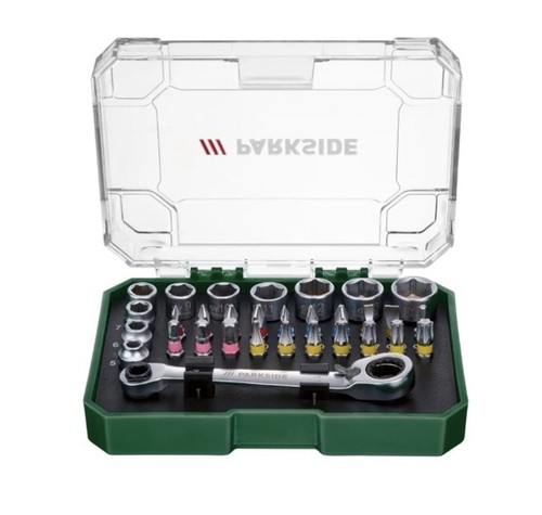 Parkside socket set 31 piece - socket,