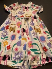 Marks & Spencer Short Sleeve Dress Animal Themed 12-18 Months Cotton