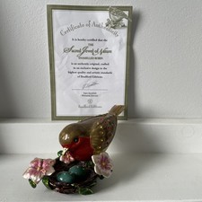 Bradford Exchange Sacred Jewel Of Nature Enamelled Robin