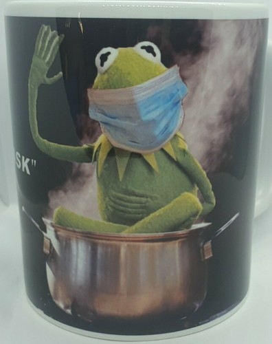 Kermit mask mug frog boiling - frog,