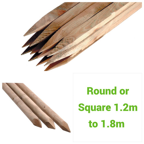 Tree stakes fence - stakes,