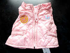 Zapf Creation Baby Born HAPPY FILLY Pony Riding Vintage Pink Quilted Zip Gilet #