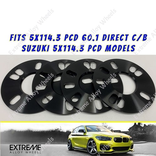 Alloy wheel spacers - 5mm, for