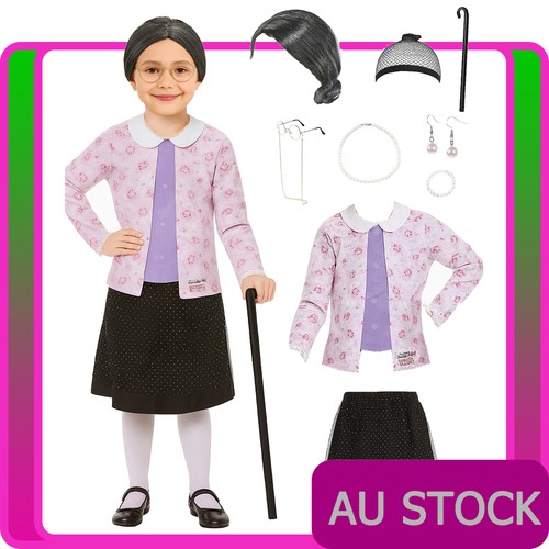 Girls little grandma costume - little,