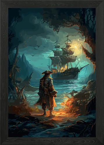 Pirates cove ship - pirates, wall