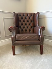 Wingback Brown Leather