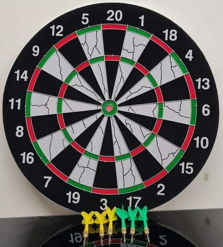 Dartboard set full size 6 - dartboard,