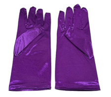 Ladies Short Wrist Gloves Smooth Satin Party Dress Prom Evening Wedding Gift