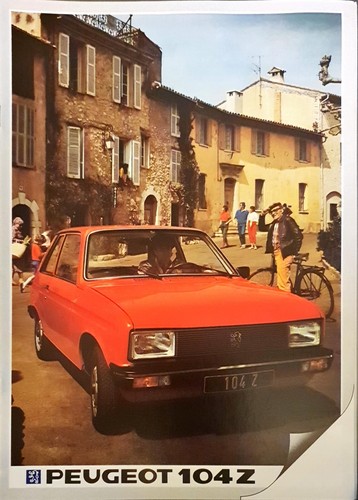 Peugeot 104z brochure 1983 - 104z, fr