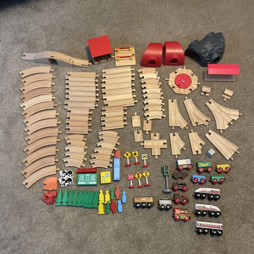 Wooden train set bundle - wooden,