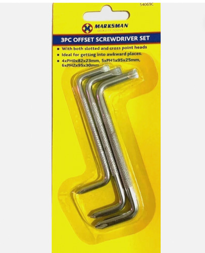 Offset screwdriver set - x,