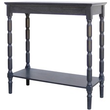 Black Wooden Side Table