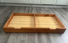 MOTHERCARE golden teak pine Under Cot/Cot-bed Storage Pull-out Drawer on wheels
