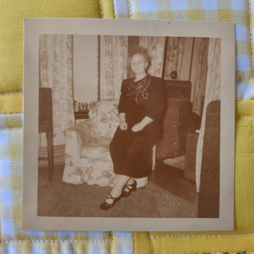 Vtg sepia snapshot - snapshot, 1950s