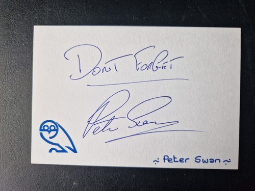 Peter swan autograph - peter,