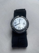 Vintage Midi POP Swatch Watch RARE "Noir Du Soir" PMM102 Black Mirror 1994 