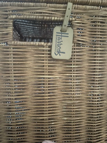 Large harrods wicker basket - harrods,