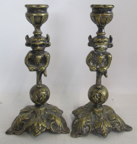 Pair vintage brass - pair,
