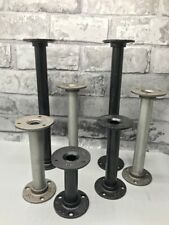 SET OF 4 FURNITURE LEGS, 3/4" MALLEABLE PIPE LEGS - SIZES 10-100cm,COLOUR OPTION