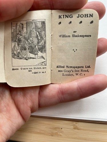 Antique miniature shakespeare - antique,