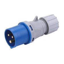 Deligo 240V 32A 2P+E Blue Industrial Plugs & Sockets IP44