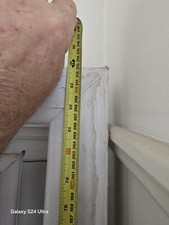 double exterior door of white