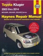 Haynes Manual Toyota Kluger