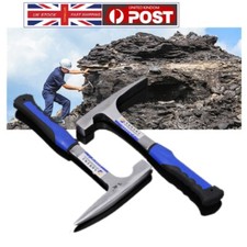 Geological Rock Pick with Flat or Pointed Hammer Geology Prospecting Hand Tools