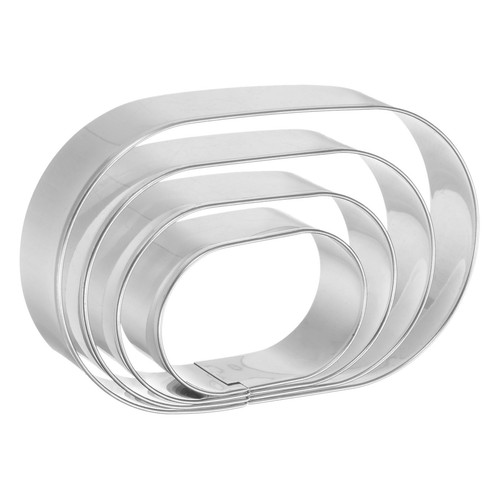 Oval cookie cutter set - cutter,