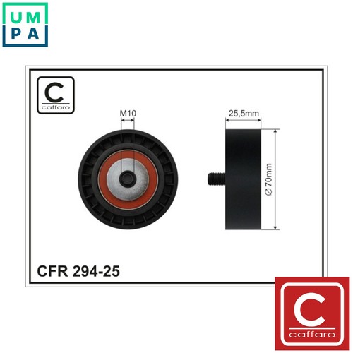 Tensioner pulley vribbed belt - vribbed,