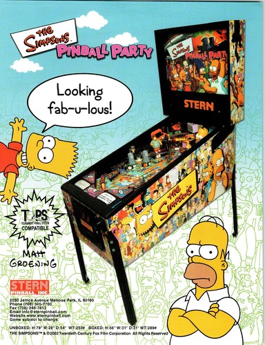 Stern the simpsons - stern, pinball