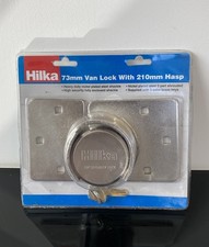 Hilka 73mm Van Lock With 210mm Hasp 3 Keys Heavy Duty High Security Garage Shed